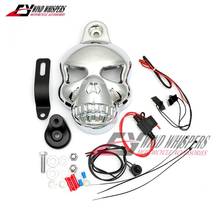 Universal Motorcycle LED Skull Horn Carburetor Cover For Harley Softail Dyna Sportster 883 Glide Big Twin Electra Steed Shadow 2024 - buy cheap