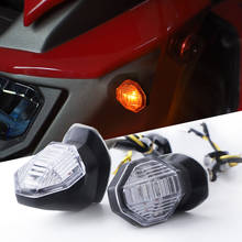 Mini indicador de señal de giro LED Universal para motocicleta, luz ámbar, intermitente, 12V, para Honda, Suzuki, Yamaha 2024 - compra barato