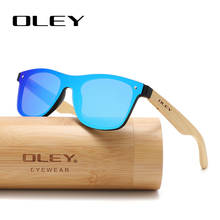 OLEY Natural Bamboo wood Sunglasses Men Polarized Fashion Glasses Original Bamboo Oculos de sol masculino Support custom logo 2024 - buy cheap