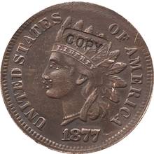 1877 cabeza India moneda copia 2024 - compra barato