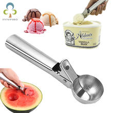 Stainless Steel Ice Cream Scoop Ice Ball Maker Frozen Yogurt Cookie Dough Meat Balls Ice Cream Spoon Tools Watermelon Spoon ZXH 2024 - buy cheap