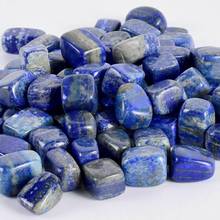 Piedras de lapislázuli para jardín, cristales de cuarzo naturales, piedras preciosas curativas, decoración de reiki 2024 - compra barato
