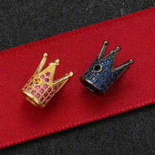 Zhukou contas de cristal com coroa única 9x12mm, contas para colar feminino modelo de acessórios de joalheria: vz209 2024 - compre barato