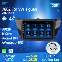 Radio Multimedia con GPS para coche, Radio con reproductor, Android 128, 6 + 10,0 GB, DSP, IPS, 4G, WIFI, 2DIN, para Volkswagen, VW, Tiguan, 2017, 2019 2024 - compra barato