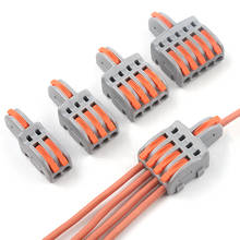 5/10pcs 1 in multiple out Quick Wire Connectors Combined Butt Parallel  Splitter plug-in Terminals With Lever For Junction Box 2024 - buy cheap