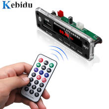 KEBIDU 3.5mm Wireless Bluetooth MP3 Player Decoder Board USB TF Radio FM AUX Module 5V 12V WMA MP3 Audio For Car for iPhone 2024 - buy cheap