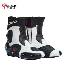 Motorcycle Boots Waterproof Ankle Protector Leather Motorcycle Riding Racing Offroad Shoes PRO-BIKER Leg Boots A004 2024 - buy cheap