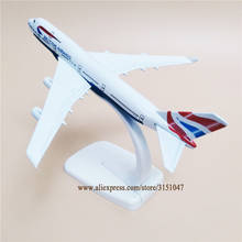 Avión de aleación de Metal de 16cm, aeroplano de las vías aéreas británicas Boeing 747 B747 2024 - compra barato