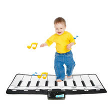 110x36cm Music Piano Mat 10 Keys Children Musical Toy Playing Mat Kids Educational Toy Music Toy Musical Instruments Sounds 2024 - buy cheap