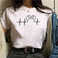 Camiseta de latido del corazón para mujer, blusa informal divertida para chica joven, ropa Harajuku para mujer 2024 - compra barato