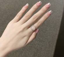 Anéis de prata esterlina 100% para mulheres, anéis vazados de prata esterlina 925 com brilhante, joia para dedos, real, sólida 2024 - compre barato