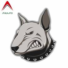 Aliauto Funny Caution Car Sticker  Angry Bullterrier Dog Automobile Decoration PVC Waterproof Sunscreen Decals,12cm*15cm 2024 - buy cheap