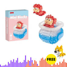 2019 New coming popular ZRK 7818 happy birthday brick animal DIY diamond mini building Animated building block toys for Kid gift 2024 - buy cheap