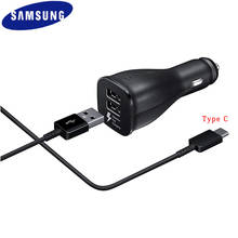 Samsung 30w Car Charger Dual USB Cigarette Car Phone Charger AFC Adapter Type C Cable for Galaxy S20 S10  S8 S9 Note 10 Plus A90 2024 - buy cheap