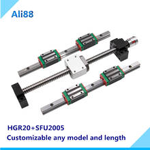 20mm Square Linear guide HGR20 950/1000mm linear rail with slide block HGH20CA+ballscrew SFU2005 with other accessories cnc part 2024 - buy cheap