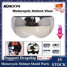 Motorcycle Helmet Shield Parts Motorcycle Helmet Visor Motorbike Windproof 3-Snap Front Flip Up Visor Wind Shield Lens 2024 - buy cheap