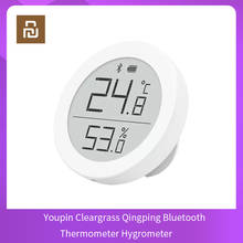 Termómetro Youpin Cleargrass Qingping, higrómetro con Bluetooth, pantalla electrónica de tinta, Sensor Digital inteligente, funciona con Mi 2024 - compra barato