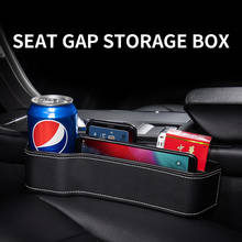 Storage Box Car Organizer Seat Gap Case Pocket Car Seat Side Slit for Wallet Phone Coins Cigarette Keys Cards For Universal 2024 - buy cheap