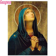 Full Square/Round Diamond Painting virgin prays 5d diamond Embroidery Cleopatra Mosaic Diamond Cross Stitch Handmade Gift 2024 - buy cheap