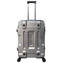 Rolling Luggage Bag Full Metal Plating Travel Suitcase Luxury Brand Business Polishing Metal PC Trolley Bags 2024 - buy cheap