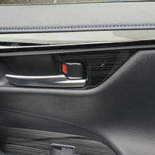 Для Toyota RAV4 RAV 4 2019 2020 углеродное волокно Автомобильная внутренняя дверная ручка крышка чаши молдинг отделка наклейки аксессуары 2024 - купить недорого