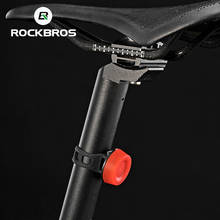 ROCKBROS Bicycle Taillight Bike Rear Light Riding Flashlight Night Safety Warning Helmet Lights Cycling Button Battery Light 2024 - buy cheap
