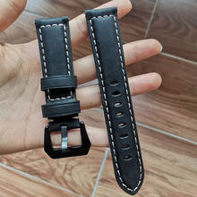 Correa de reloj de 22mm para Huawei watch gt 2/2e, correa de cuero para samsung Galaxy watch 3, 45/46mm, Amazfit PACE GTR /Gear S3 frontier 2024 - compra barato
