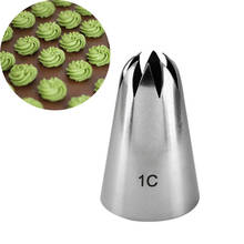 Tamanho maior 1c # gota dicas de flores decoração bico tubo de confeitaria dicas fondant bolo decoração sugarcraft ferramentas bakeware 2024 - compre barato