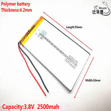 Buena calidad 3,7 V, 2500mAH 425095 polímero ion Litio/batería Li-ion para tableta pc Banco, GPS mp3... mp4 2024 - compra barato