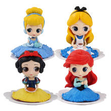 4pcs/lot 11-12cm Q Posket Princess Snow White Q Version Figure Dolls PVC Collection Model Toys 2024 - buy cheap