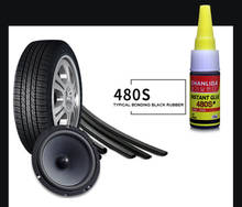 20g manutenção do carro 480s preto super cola carro reparação de borracha pneu cola janela alto-falante selo poderoso reparação pneu cola 2024 - compre barato