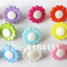 60pcs/pack Charm Buttons For Plastic Children Accessories Flower Buttons 15mm Girl's Clothing Button Skids 2024 - buy cheap
