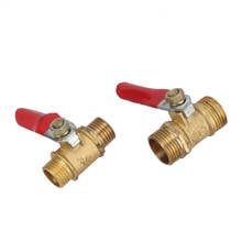 Conector de grifo de manguera de jardín, rosca externa BSP con mango de palanca, interruptor de flujo de agua, tubería de combustible de gas natural, 1/4 ", 3/8", 2 piezas 2024 - compra barato