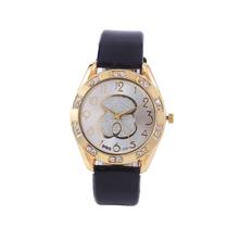 Chasey senhoras esporte relógios nova marca de luxo urso cristal feminino casual couro vestido relógios pulso kobiet zegarka 2024 - compre barato