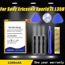 Bateria de telefone de íon de lítio, 4200mah lis1501erpc, uso para sony ericsson xperia zl l35h lt35i c6503 c6506 c6502, telefone 2024 - compre barato