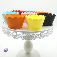 Forminha de cupcake colorida com 12 peças, suporte de cupcake vermelho azul preto laranja rosa amarelo para aniversários, casamentos, chá de bebê 2024 - compre barato