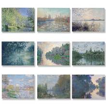 Pintura en lienzo del famoso impresista Claude Monet, carteles e impresiones de paisaje, imágenes artísticas de pared abstractas para decoración de sala de estar 2024 - compra barato