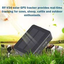 RF-V34 forte magnético gps tracker ovelha vaca gado cavalo rastreador gps com energia solar veículo localizador de carro 9000mah longa espera 2024 - compre barato