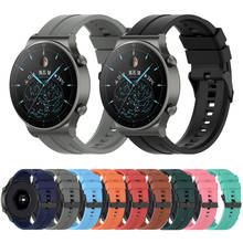 Pulseira de silicone para relógio huawei, 20mm, 22mm, para gt 2 pro, gt2 46mm, gt 2e, pulseira honor gs pro/honor magic2, acessórios para relógios 2024 - compre barato