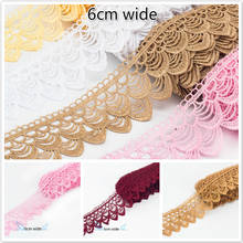 High Quality Delicate Fish Scale Water Soluble Lace Embroidery Ribbon Clothes Skirt Curtains Trim Hat Scarf Sewing Accessories 2024 - buy cheap