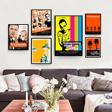Trainspotting clássico filme cartazes e impressões pintura da lona fotos de parede para sala estar decoração casa decorativa 2024 - compre barato