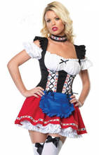 Sexy oktoberfest costume fancy dress beer maid german halloween costume  S M L XL 2XL 2024 - buy cheap