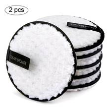 1/2pcs Makeup Remover Cloth Washable Cleansing Cotton Reusable Microfiber Pads Skincare Make-Up Removal Reusable Face Pad Tool 2024 - buy cheap
