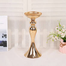 wedding centerpieces metal candle holder gold candlesticks marriage candelabra tall flower stand marriage candelabra vase LY93 2024 - buy cheap