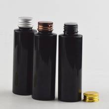 100ml Black Empty Plastic Shampoo Cosmetic Bottles Aluminum Caps Lotion Container DIY Oil Bottles Washing Containers Shower Gel 2024 - buy cheap