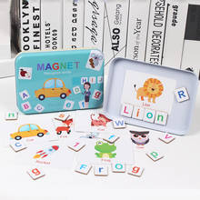 JaheerToy-rompecabezas magnético con letras en inglés, juguetes educativos para niños, material didáctico Montessori 2024 - compra barato