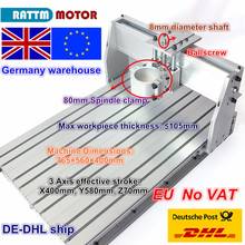 EU envío gratis VAT 6040 máquina de fresado CNC marco Ballscrew Kit mecánico tornillo aluminio 80mm husillo abrazadera de motor para DIY 2024 - compra barato