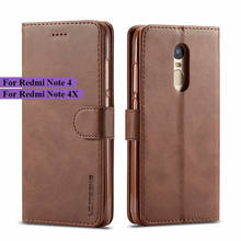 Xiaomi Redmi Note 4X Case Leather Vintage Phone Case For Redmi Note 4 Case Flip Wallet Cases On Xiaomi Redmi Note 4X Cover Coque 2024 - buy cheap