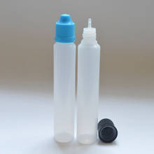 Botella de plástico larga con cuentagotas, frasco de aguja vacía con tapa a prueba de niños para líquido E, 7 Uds., 30ml 2024 - compra barato