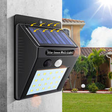 Lanterna led com sensor solar, para parede à prova d'água, área externa, jardim, rua, caminhada, lâmpadas noturnas 2024 - compre barato